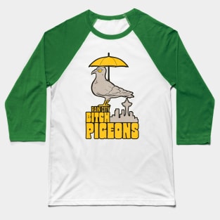 Defunct Rain City Bitch Pigeons Seattle Hockey Fan Baseball T-Shirt